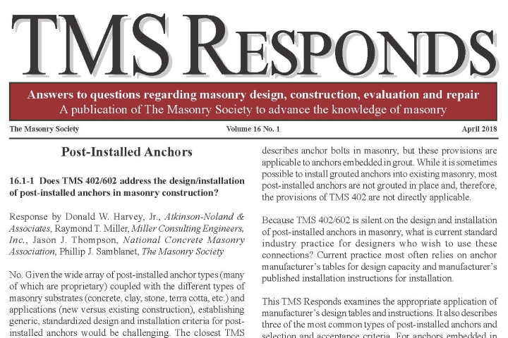 TMS Responds Vol. 16, No. 1 Released