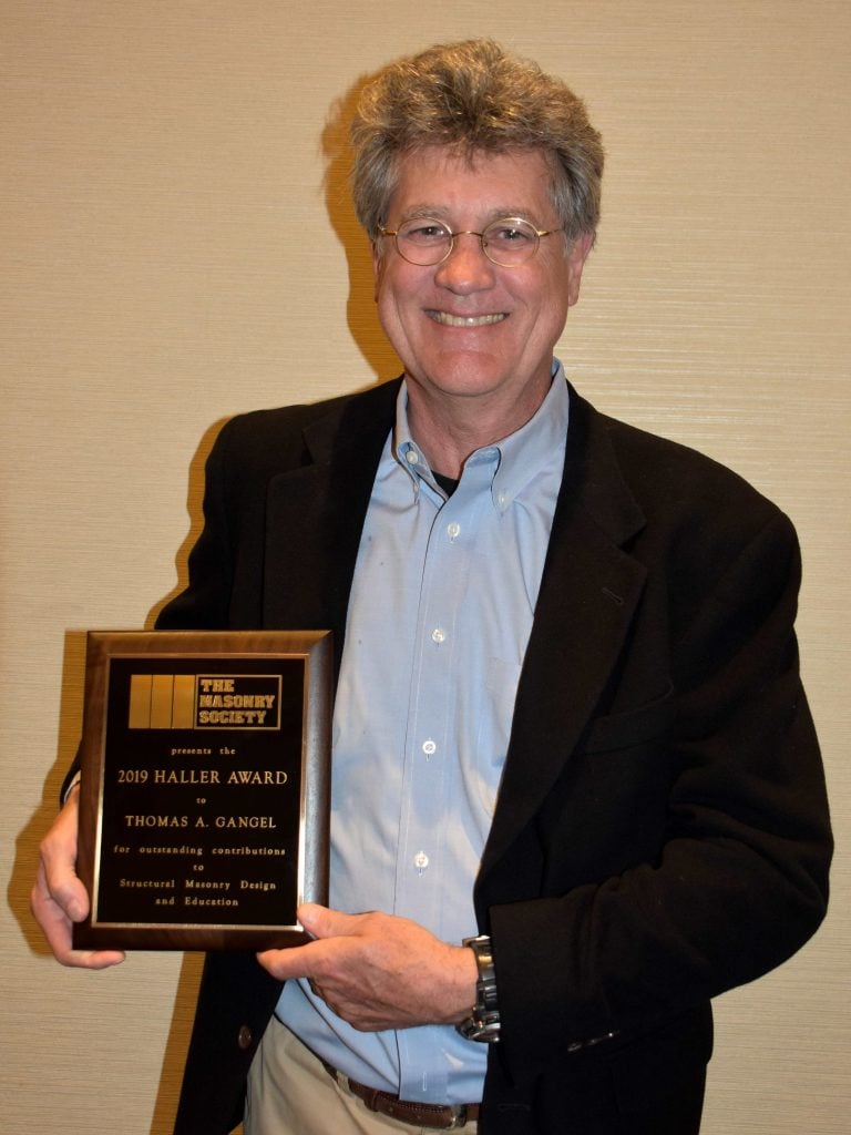 2019 Haller Award Presented to Tom Gangel