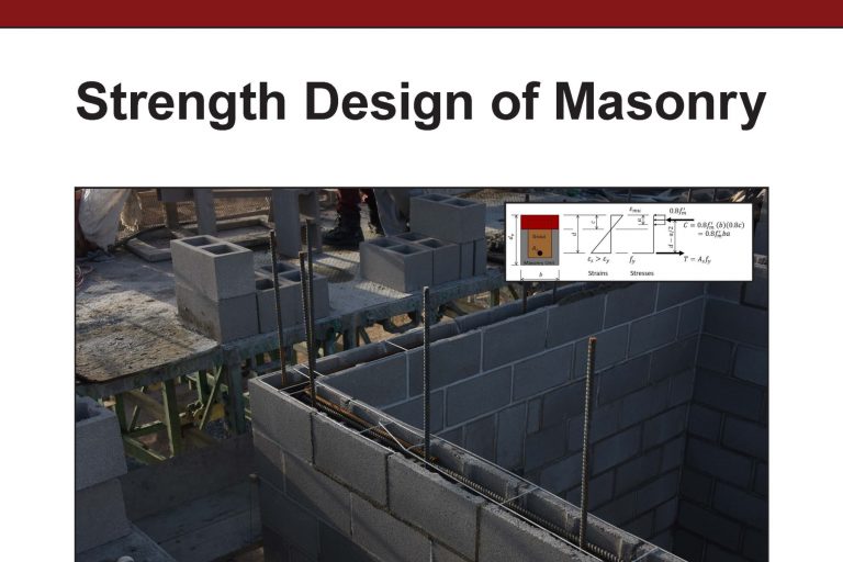 Strength Design of Masonry Now Available